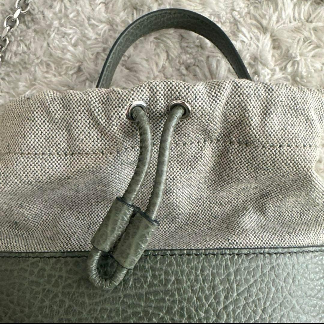 一度使用のみ/メゾン マルジェラショルダーバッグ 5AC バケットバッグ