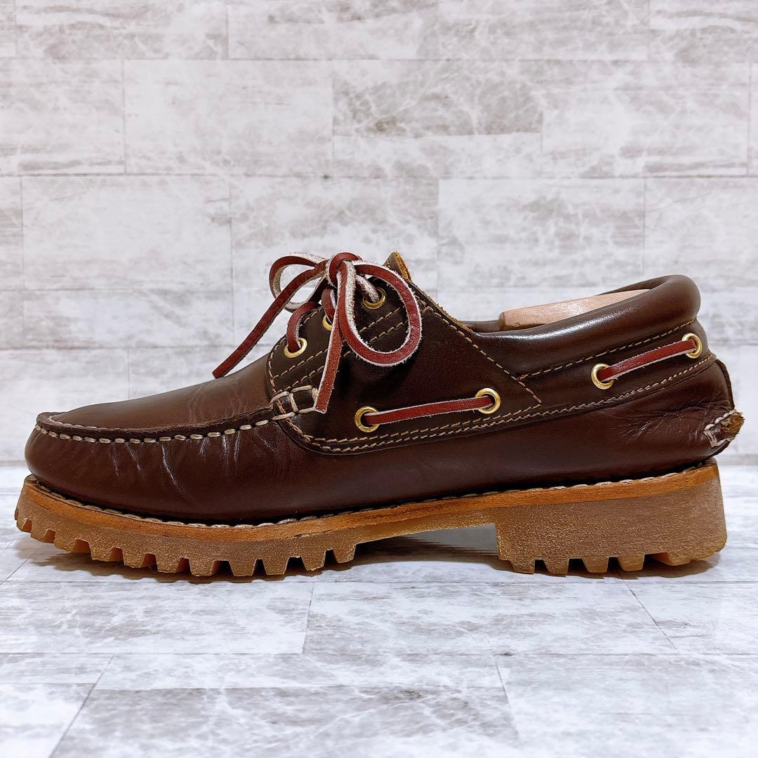 美品✨ティンバーランド 3EYE デッキシューズ 30003 24.5cm 茶