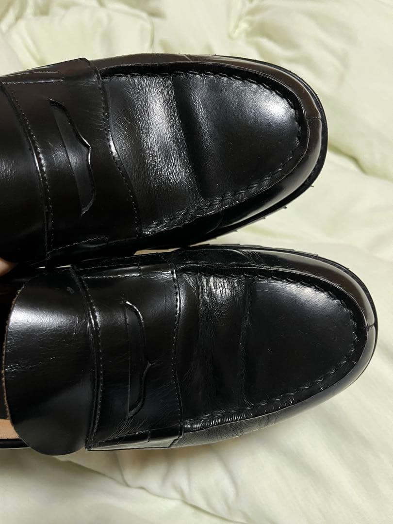 comme des garcons ブラック ローファー 24.5~25.0cm