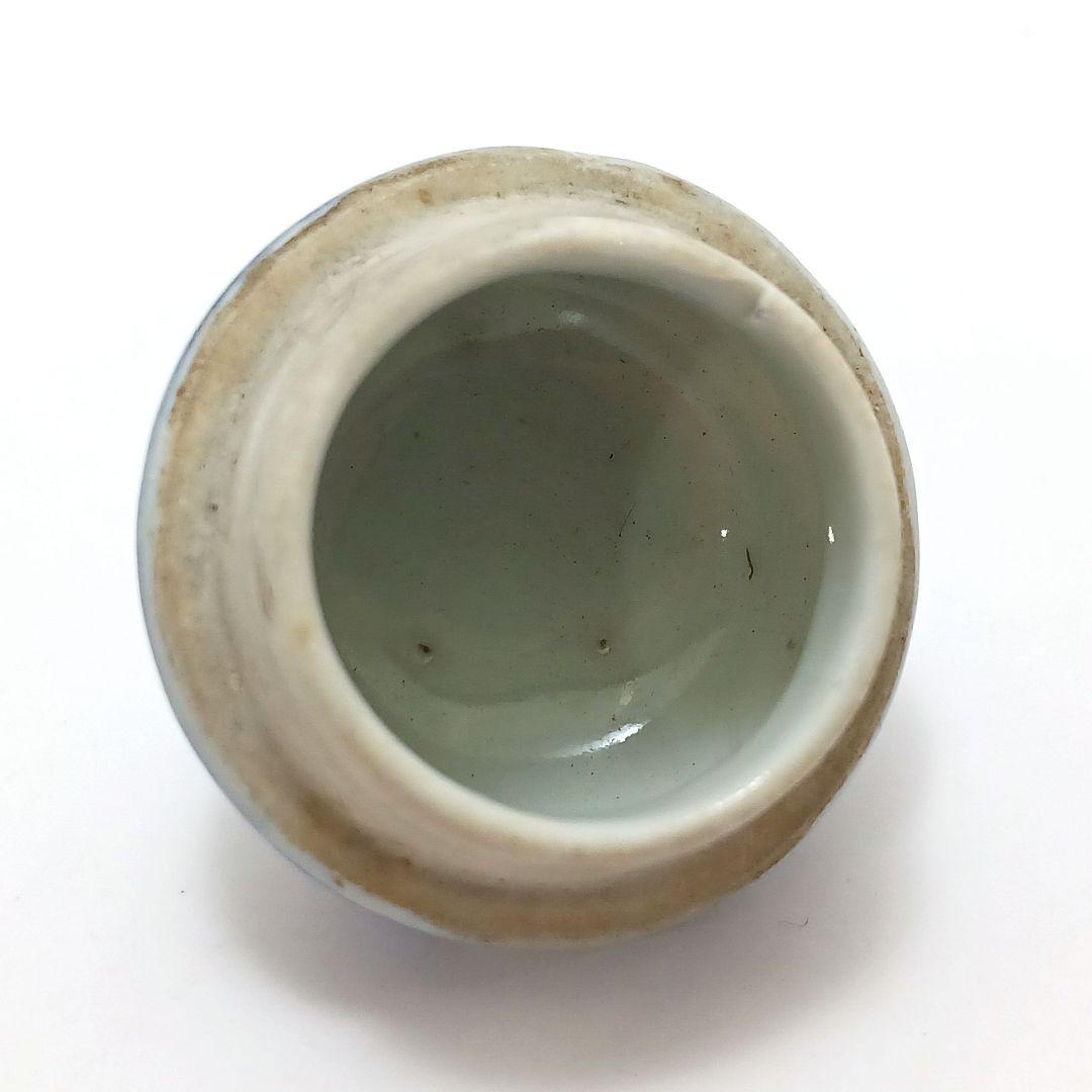 Y2466 清代唐物 新渡 古染付龍細密絵付急須 水注 萬歴年製 ma ten