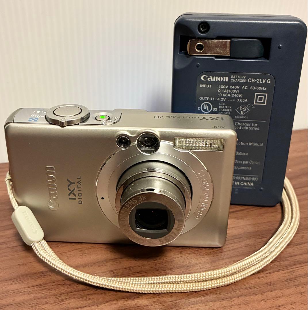【極美品】Canon IXY DIGITAL 70 PC1193 Canon IXY DIGITAL 70 Silver 6.0MP PowerShot Digital Camera W