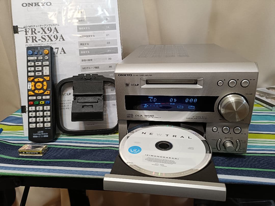 ONKYO FR-X7A CD,MD,FM/AM 整備済完動品 リモコン付き