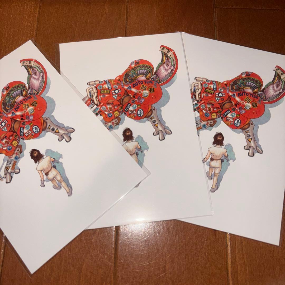 ☆3枚セット☆ 士郎正宗の世界展 大友克洋 AKIRA 攻殻機動隊 ポスト