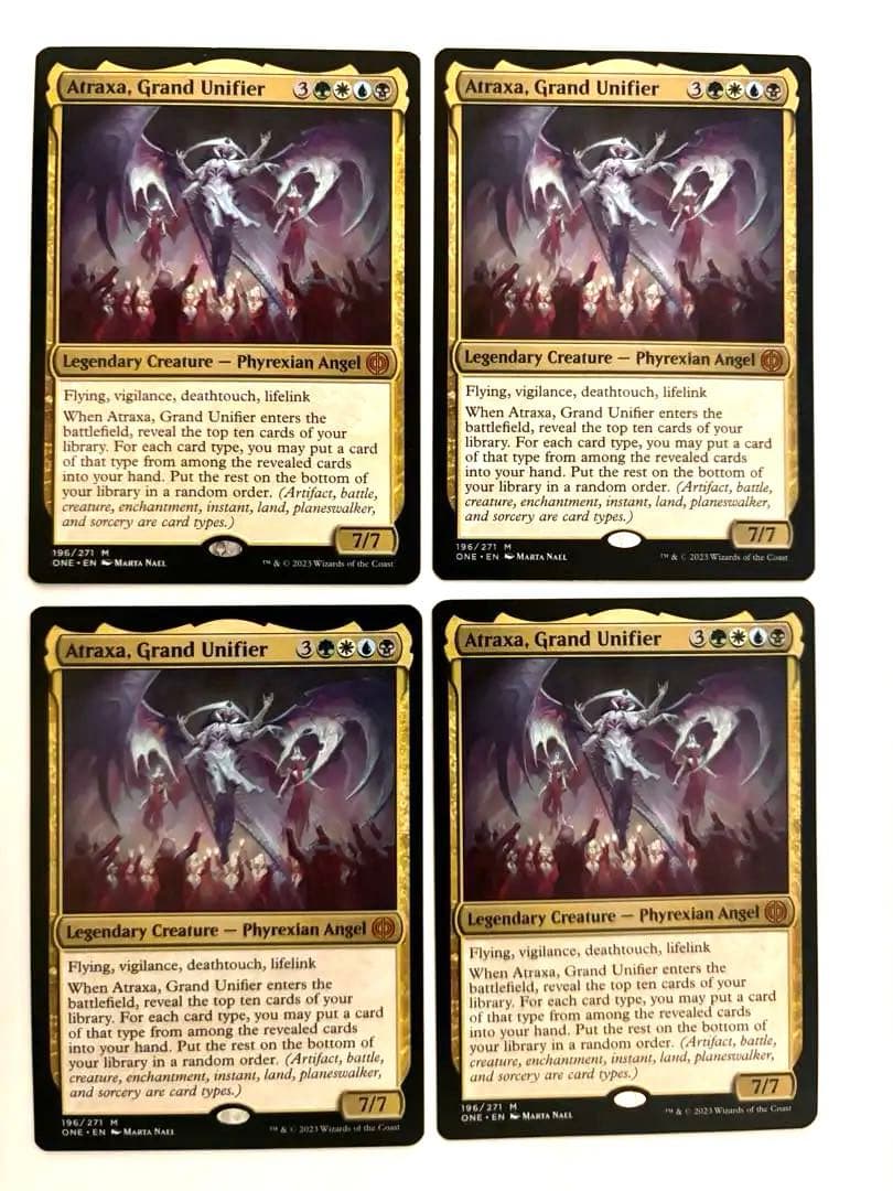 MTG 偉大なる統一者、アトラクサ 英語版 4枚組 拡張 ONE BF版