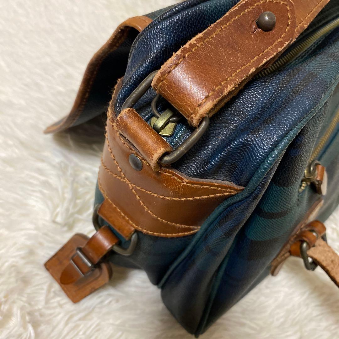 ポロ ラルフローレン メッセンジャーバッグ グリーン チェック