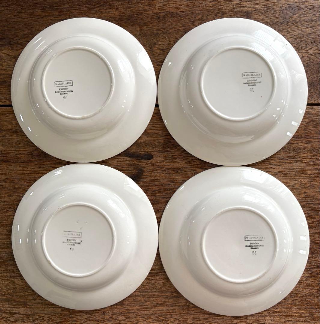 フランスアンティーク ディゴワン サルグミンヌMARJOLAINE 4枚セット