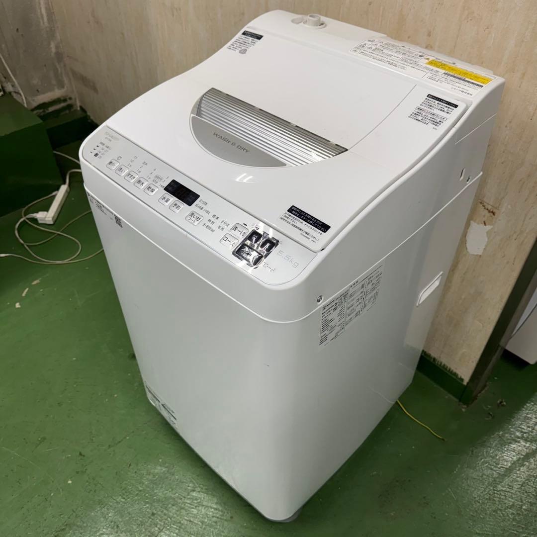 141★2021年製★シャープ　洗濯機　5.5KG 熱乾燥　一人暮らし