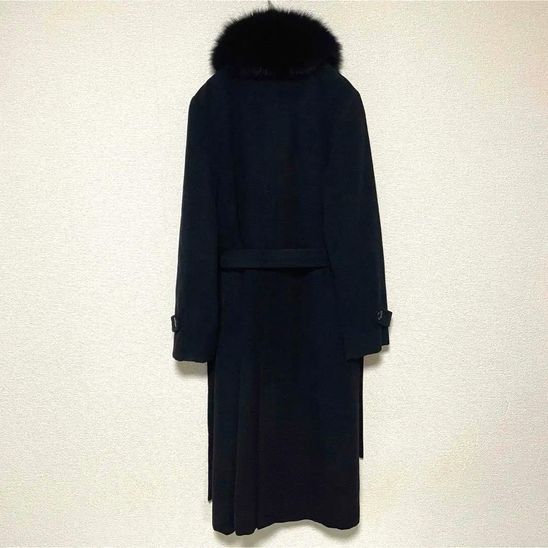 iq18 NEWYORKER/アンゴラ ウール フォックスファーコート - メルカリ