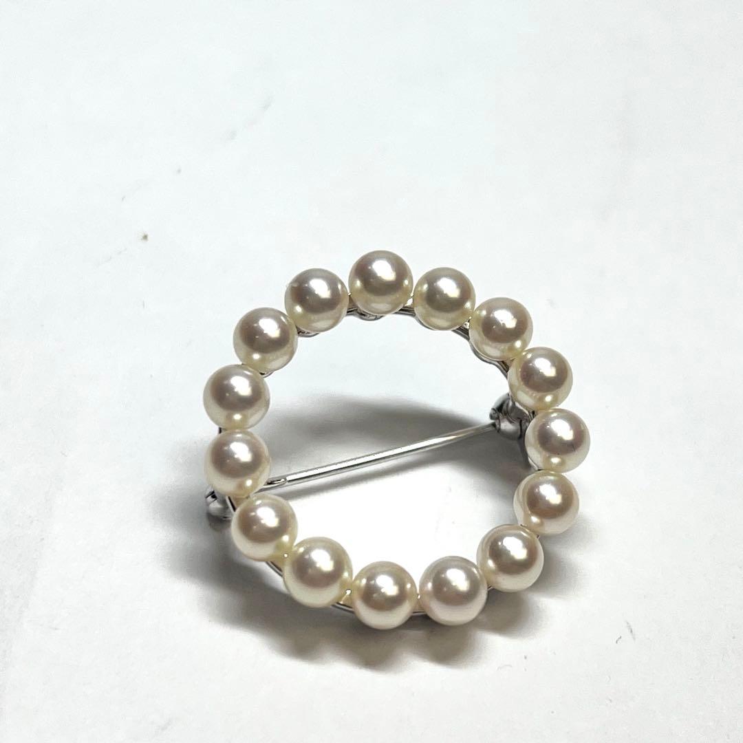 希少MIKIMOTO ミキモト パール ブローチ アコヤ真珠　本真珠　3.8g