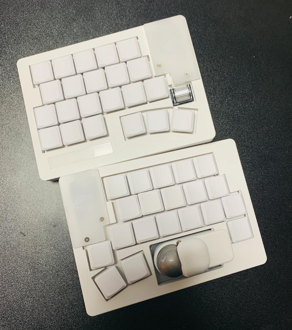分割キーボード Zonkey Ver.2 ガスケットマウントケース ホワイト