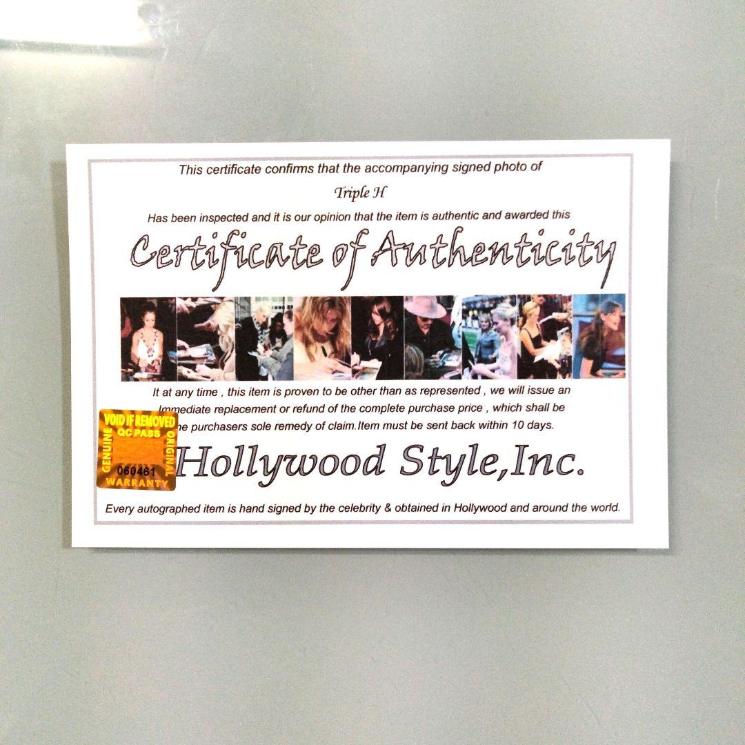 セール中…トリプルH直筆サイン入り超特大写真…Triple H…プロレスラー