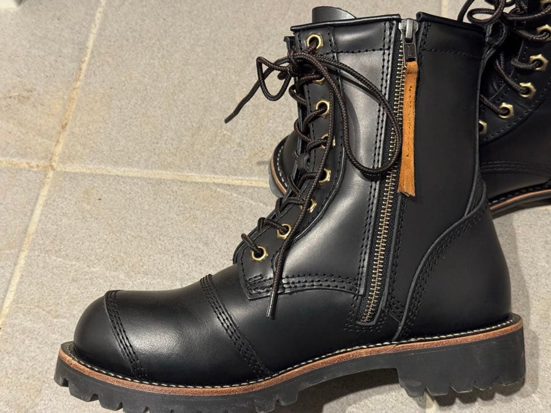 DEGNER レザーブーツ HS-B12 ブラック 25.5cm