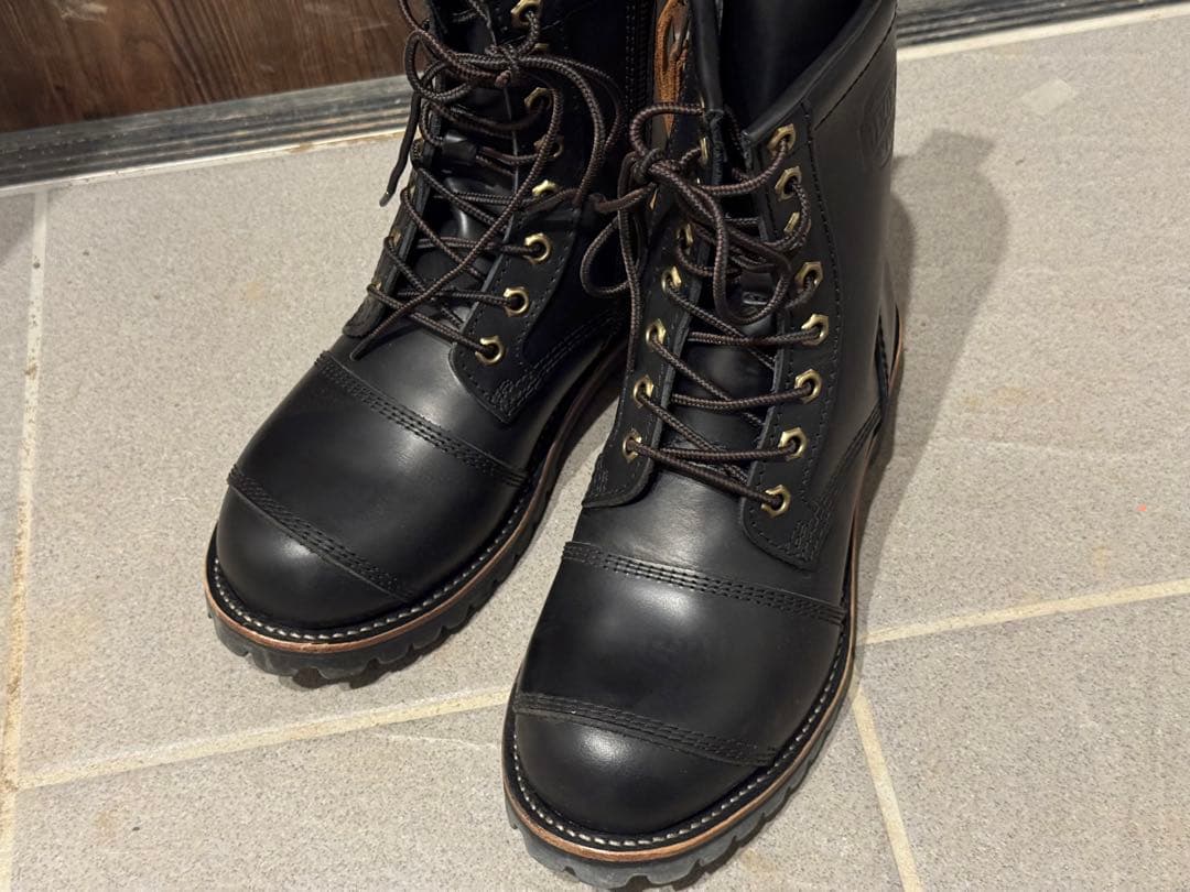 DEGNER レザーブーツ HS-B12 ブラック 25.5cm