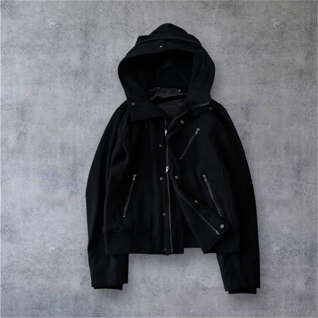 archive grunge wool gimmick jacket y2k - メルカリ