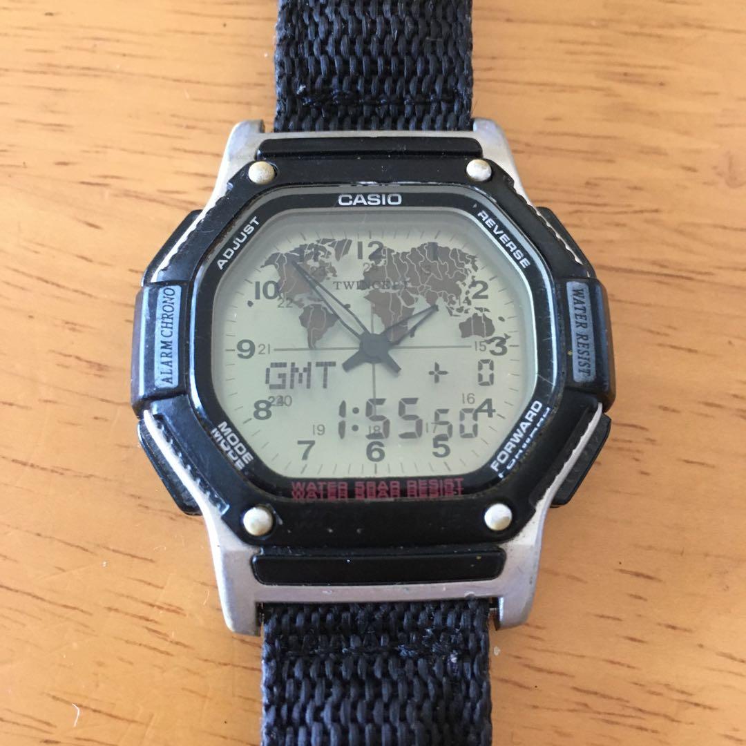 中古動品◇ABX-56◇カシオ データバンク ツインセプト ワールドタイム