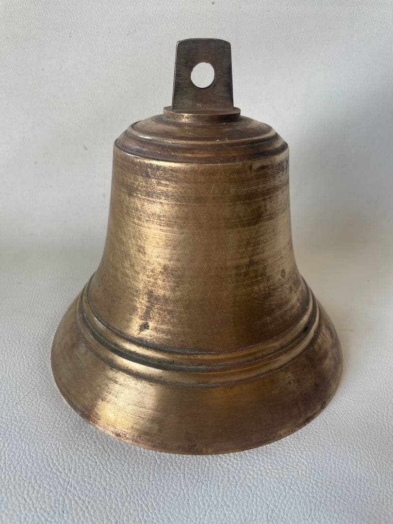 真鍮製 マリンベル 鐘 釣鐘 半鐘 大型サイズ 直径 20㎝ 中古品 61goJerEboL._AC_UF350,