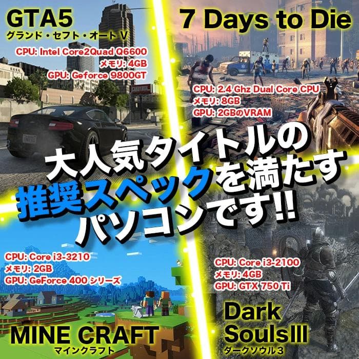 激安ゲーミングPCフルセット】i7 6700 GTX1650 Office搭載 - メルカリ