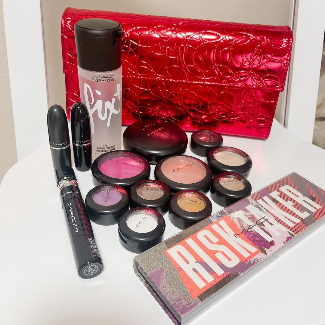 新品】MAC コスメセット ポーチ付き アイシャドウ チーク マスカラ