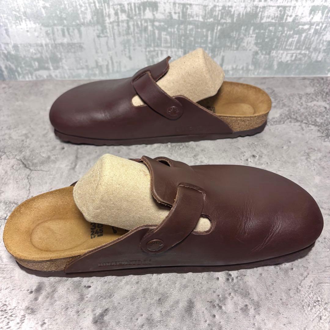 【美品！】ビルケンシュトック ボストン 24.5cm 38 ブラウン レザー 茶