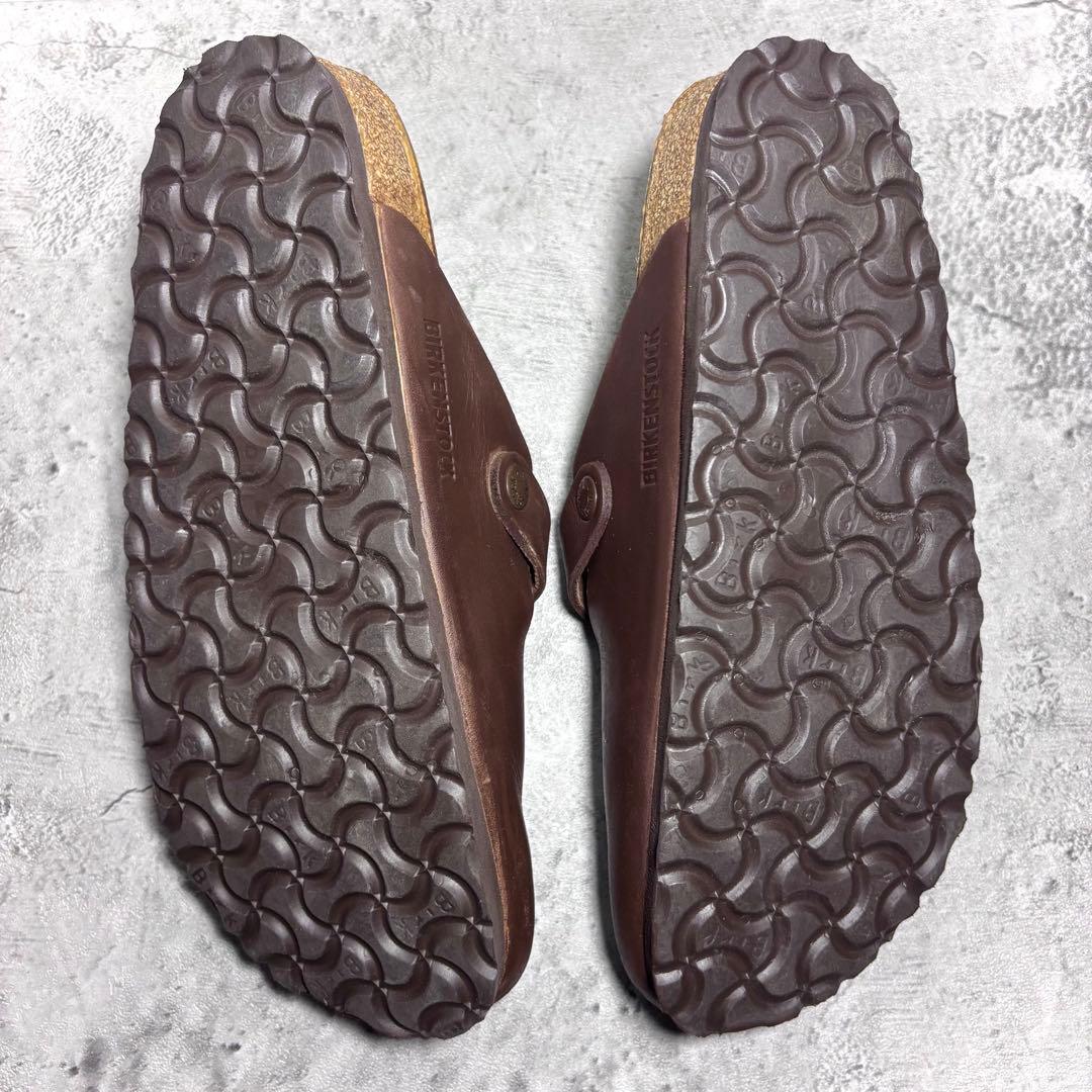 【美品！】ビルケンシュトック ボストン 24.5cm 38 ブラウン レザー 茶