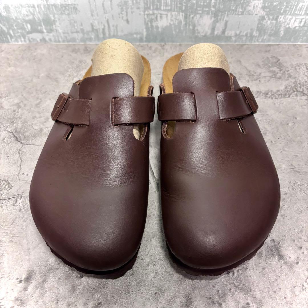 【美品！】ビルケンシュトック ボストン 24.5cm 38 ブラウン レザー 茶