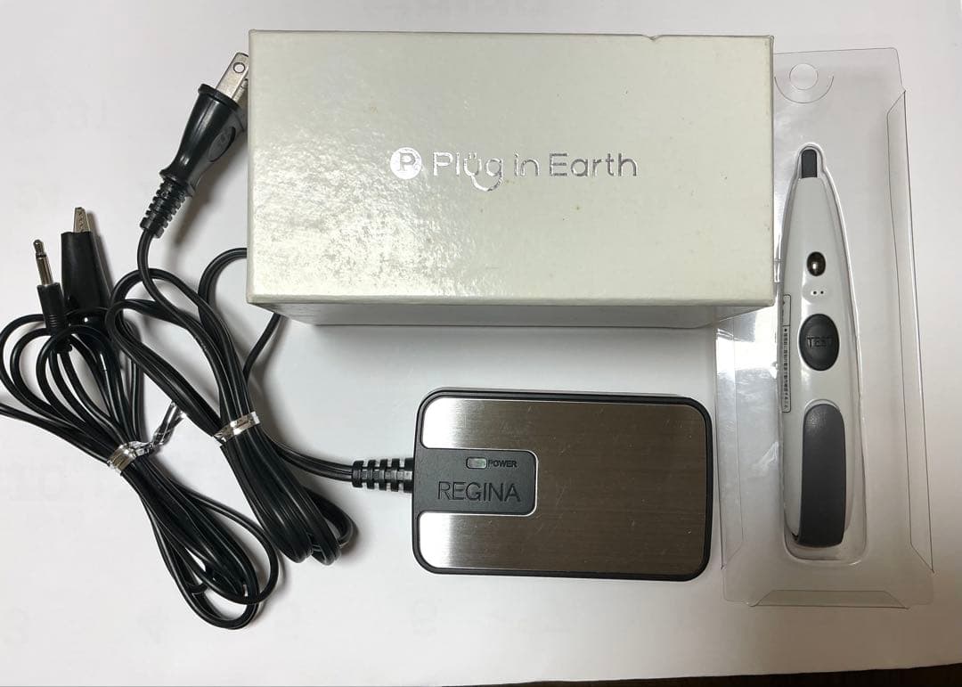 エルマクリーンⅡ 本体セット➕検電器付き（おまけ電池）　説明書付 プラグインアース エルマクリーンⅡ ～有害電磁波(電場)対策～｜自然