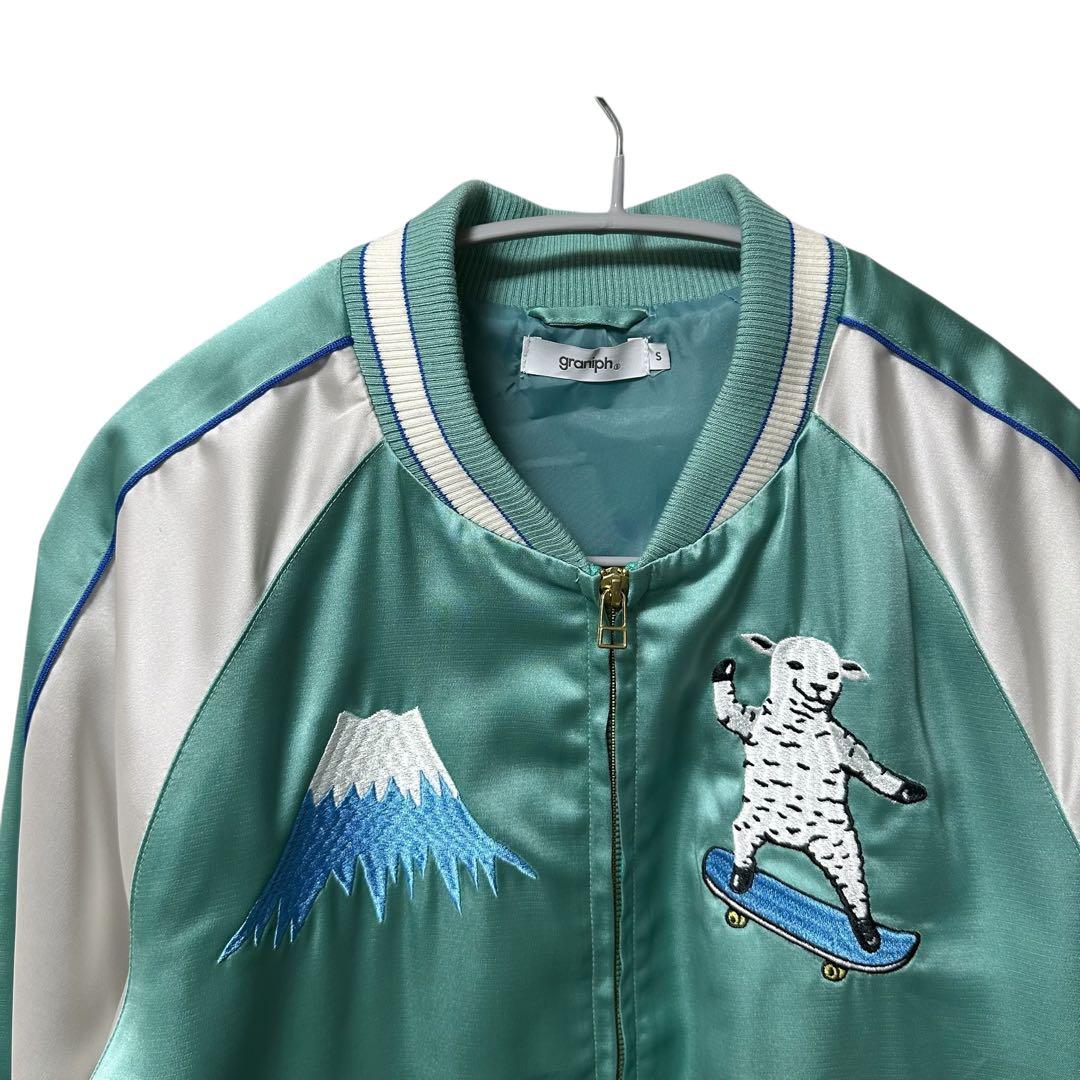 未使用 レベル】 graniph グラニフ ラムチョップスケート スカジャン