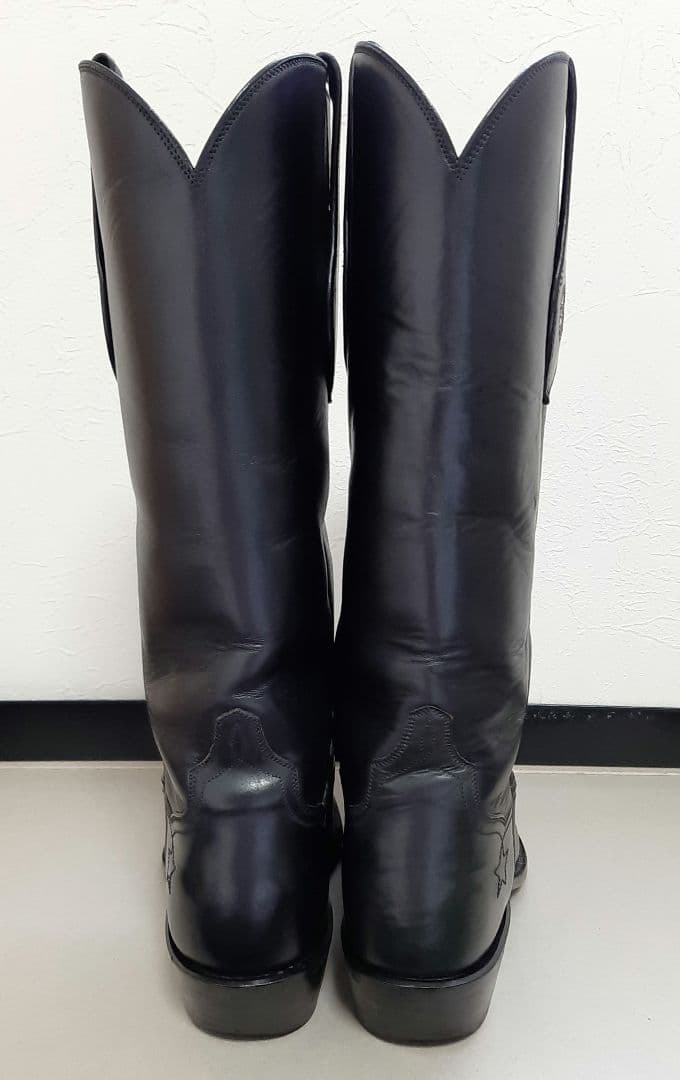 新春セール❗【アメリカ製】J.B.HILL ウエスタンブーツ 黒 おまけ付き