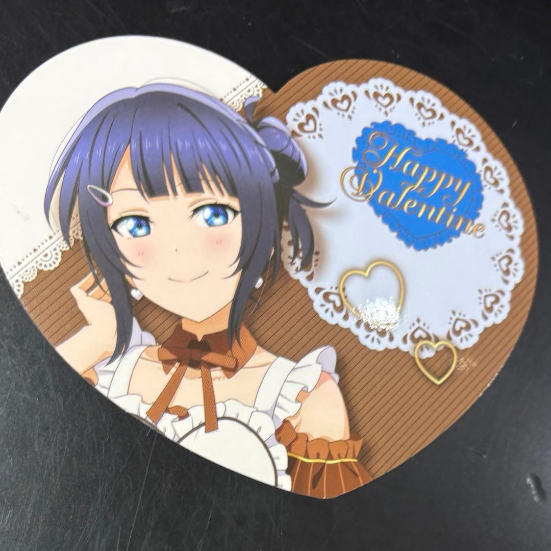 購入特典 バレンタイン ハート型カード 果林】ラブライブ 虹ヶ咲