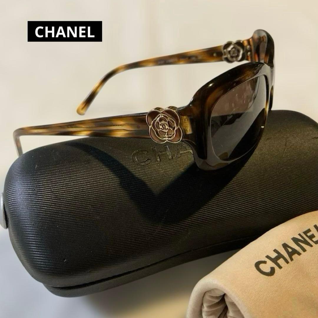 CHANEL シャネル サングラス5127☆カメリアモチーフ.ココマーク.べっ甲