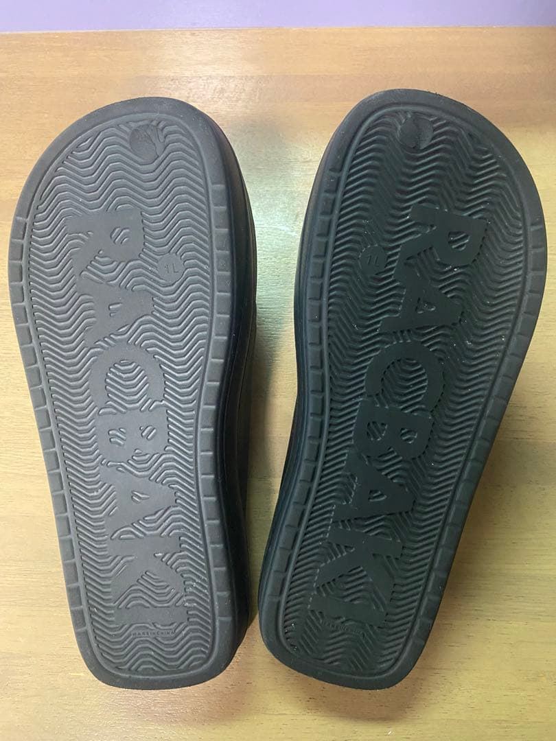 Racbaki ブラックサンダル 収納袋付き L size