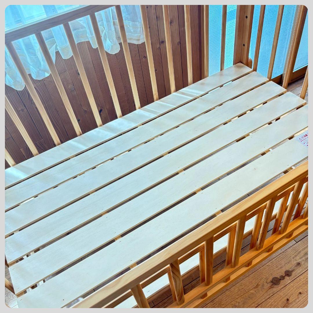 《綺麗❣️早い者勝ち❣️》大和屋　ベビーベッド　 キホンベビーベッド⭐︎Kiki