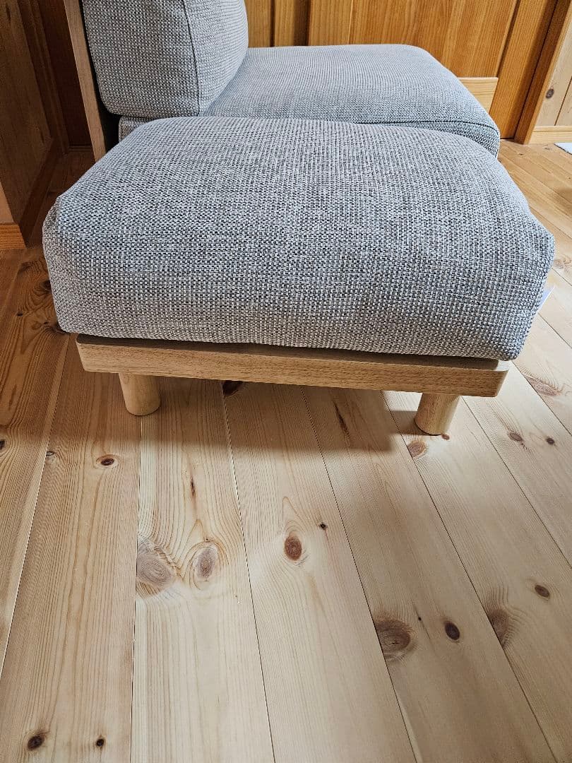 ゆったり座れるアームレスソファ用　オットマン 無印良品 ゆったり座れるアームレスソファ用 オットマン ポリエステル平織
