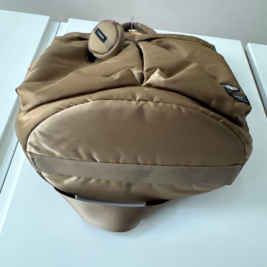 ポーター x スタバ コーヒービーン シェイプ ヘルメットバッグ ラテ