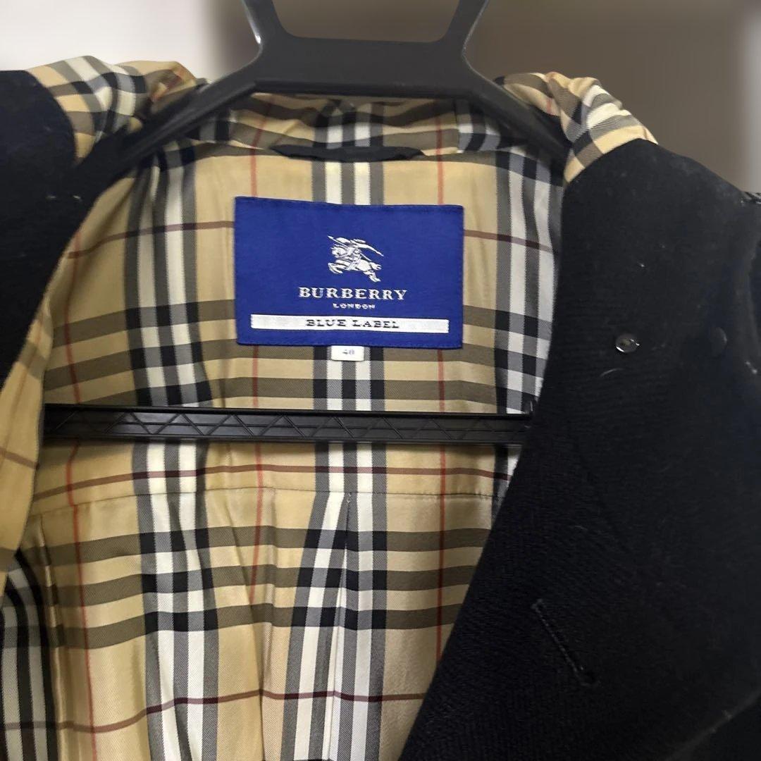 値下げ⭐︎バーバリーブルーレーベル40サイズ ￼ブラックコート M〜L