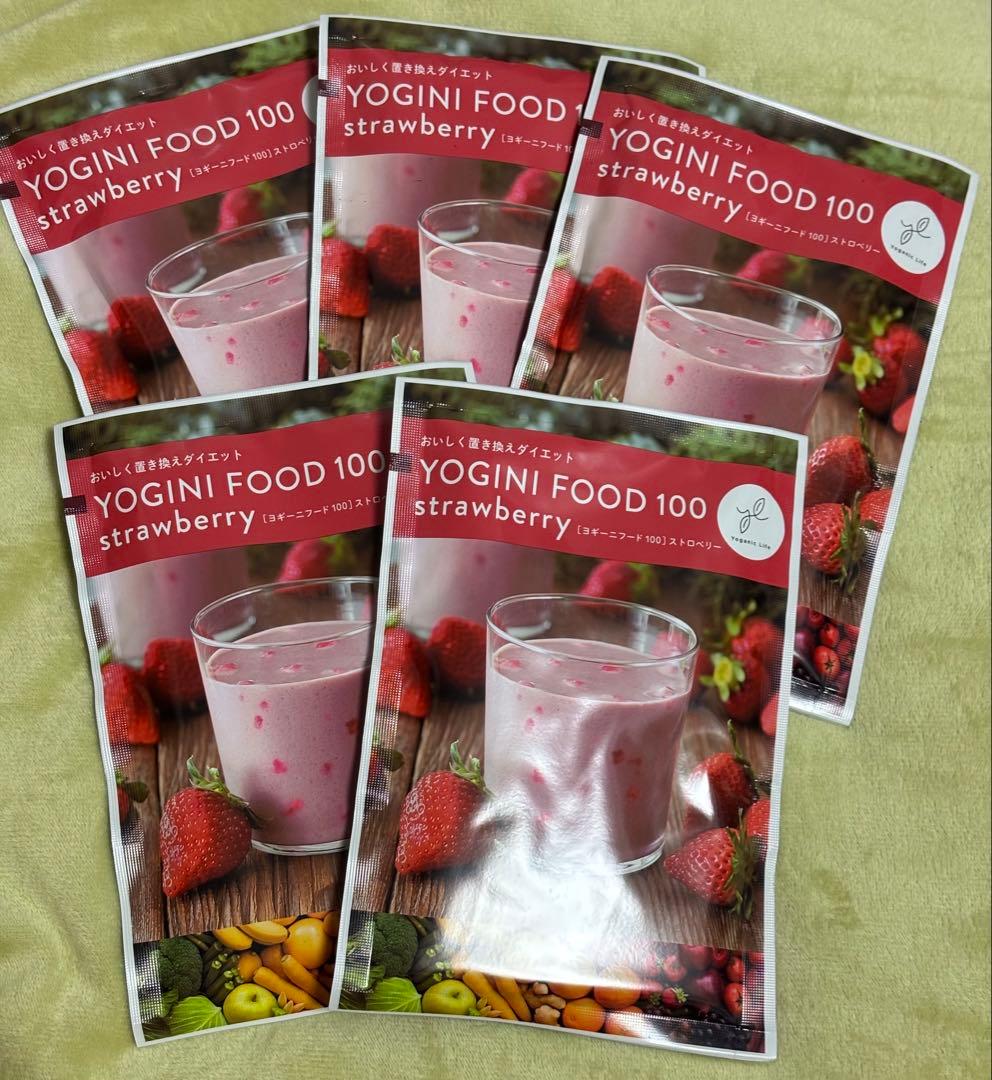 ①YOGINI FOOD 100 ストロベリー 5袋セット - メルカリ