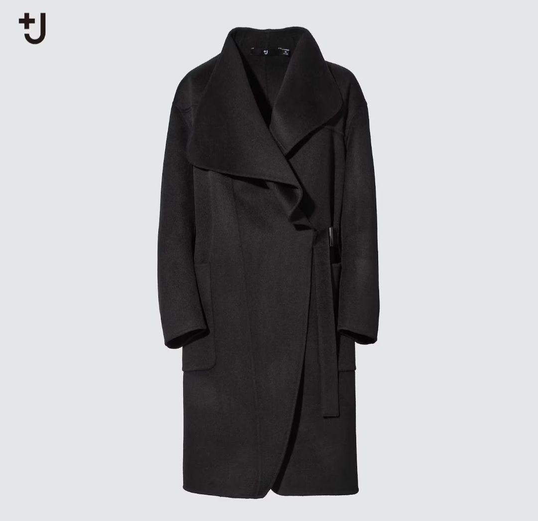 ユニクロ +J カシミヤブレンド ノーカラーコート - メルカリ