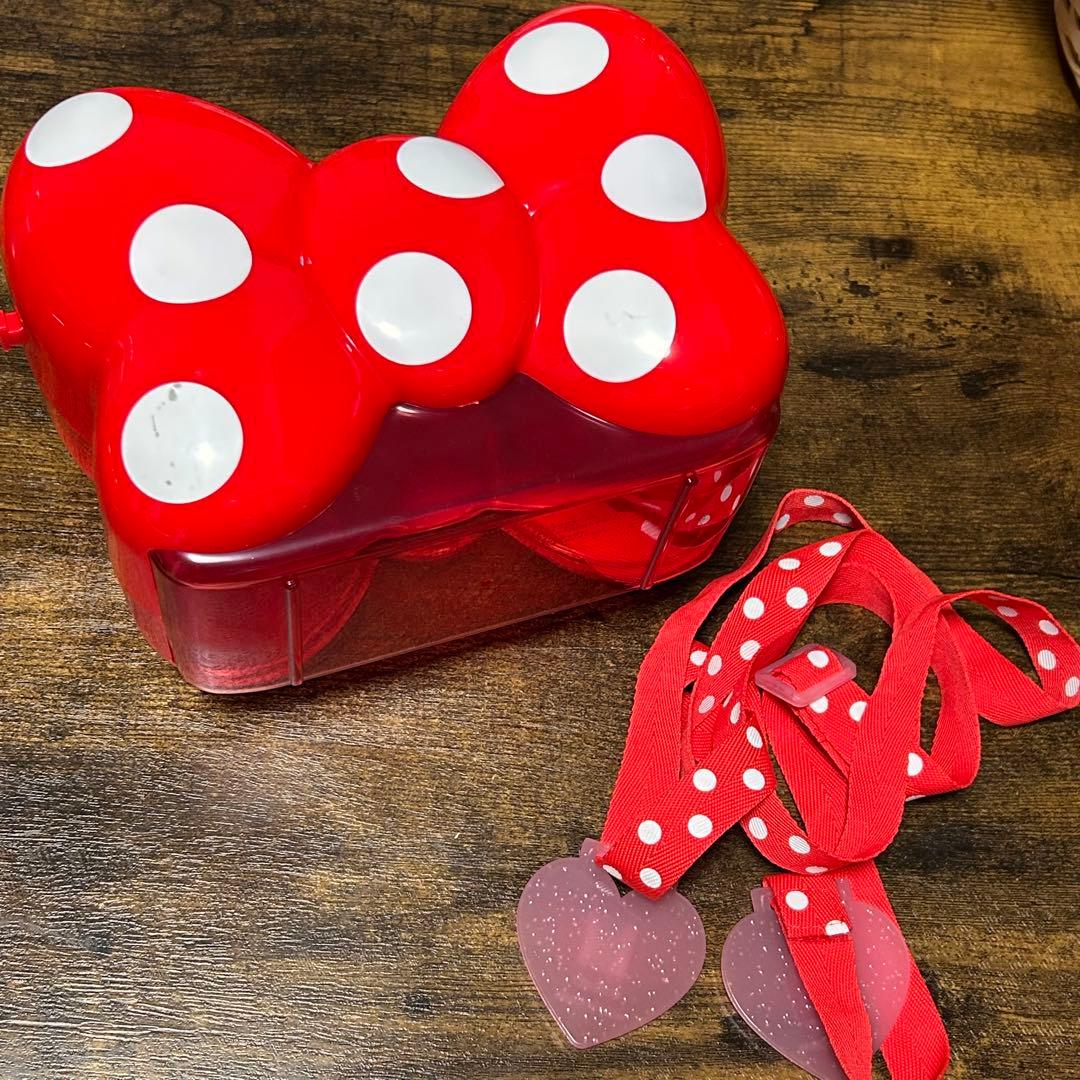 ディズニー ミニー ポップコーンバケット 赤 リボン - メルカリ