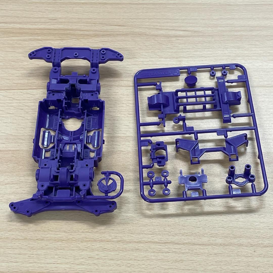 ミニ四駆 MSシャーシ MSフレキ加工品（パープル） - メルカリ