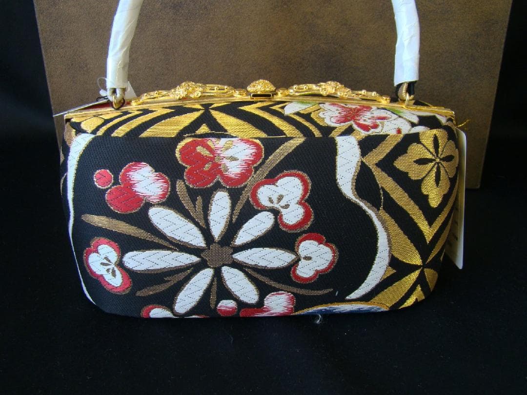 新品 日本製 振袖・訪問着用 正絹 袋帯地 草履バッグ セット未使用