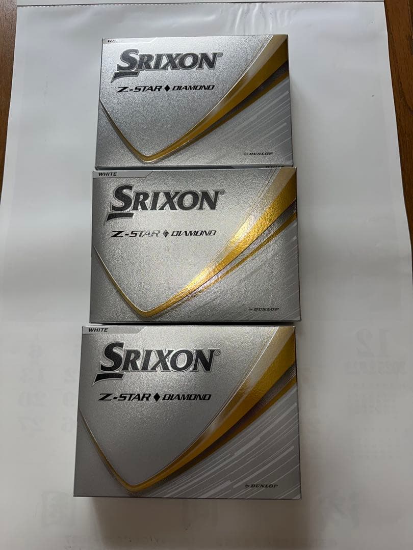 スリクソンZ-STAR ダイヤモンド ホワイト2025モデル 3ダース ダンロップゴルフボール2025年モデルスリクソンZ-STAR ダイヤモンド 3