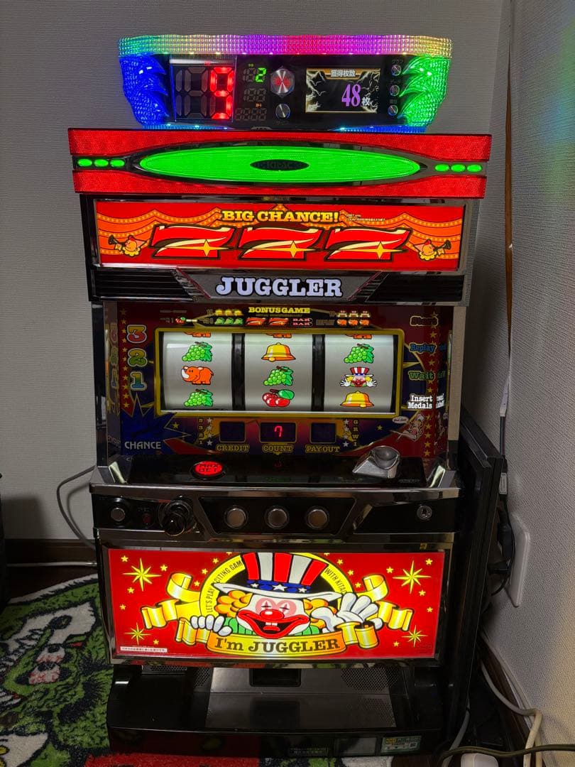 アイムジャグラー 実機 コイン不要機付 設定キー付 家庭用 - メルカリ