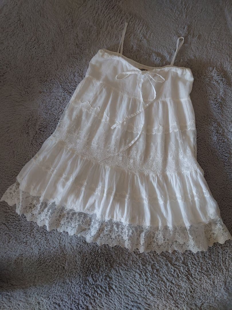 アパルトモン】レース キャミソールワンピース スカート ホワイト