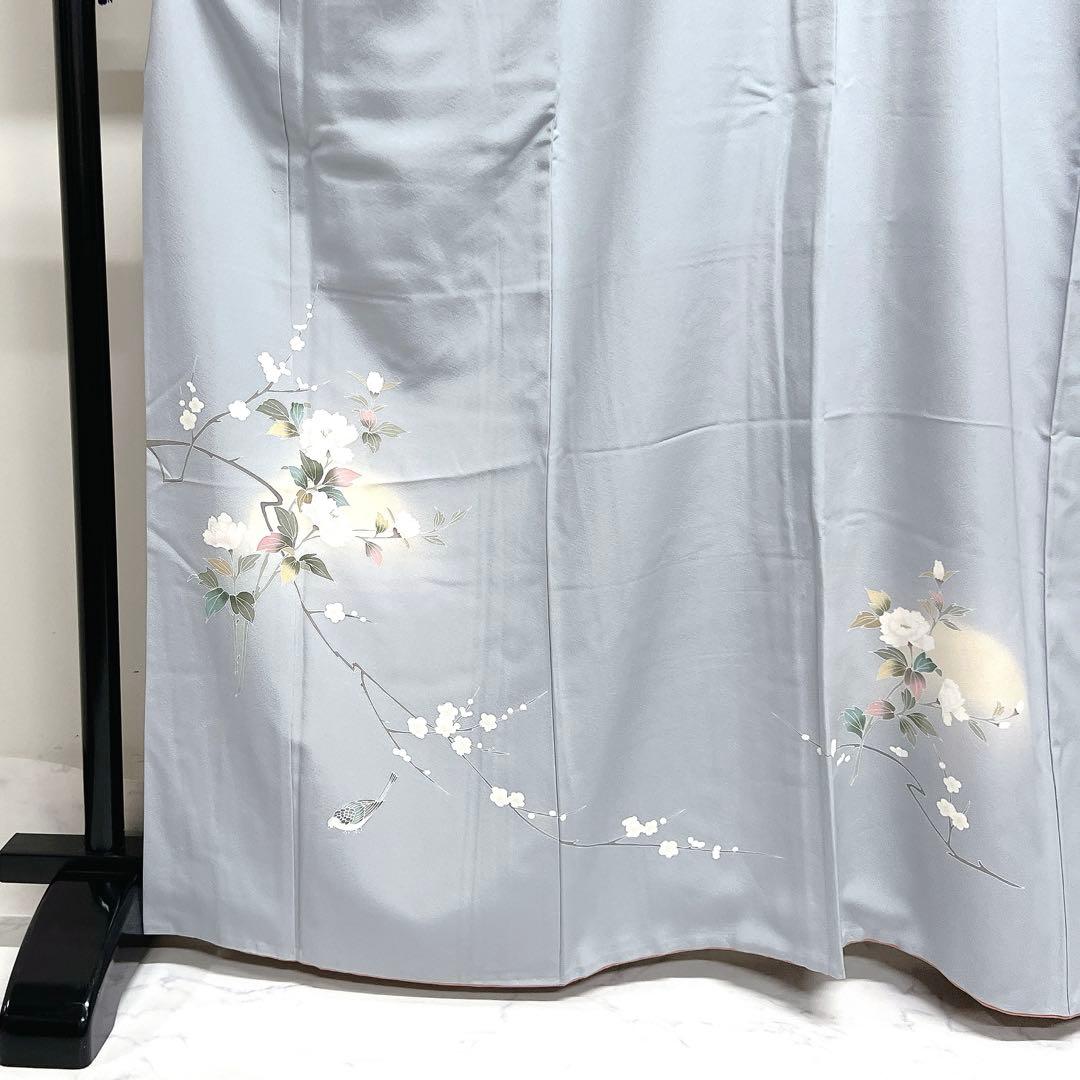 作家もの 付け下げ 牡丹 梅花 友禅染 鳥 着物 026k - メルカリ