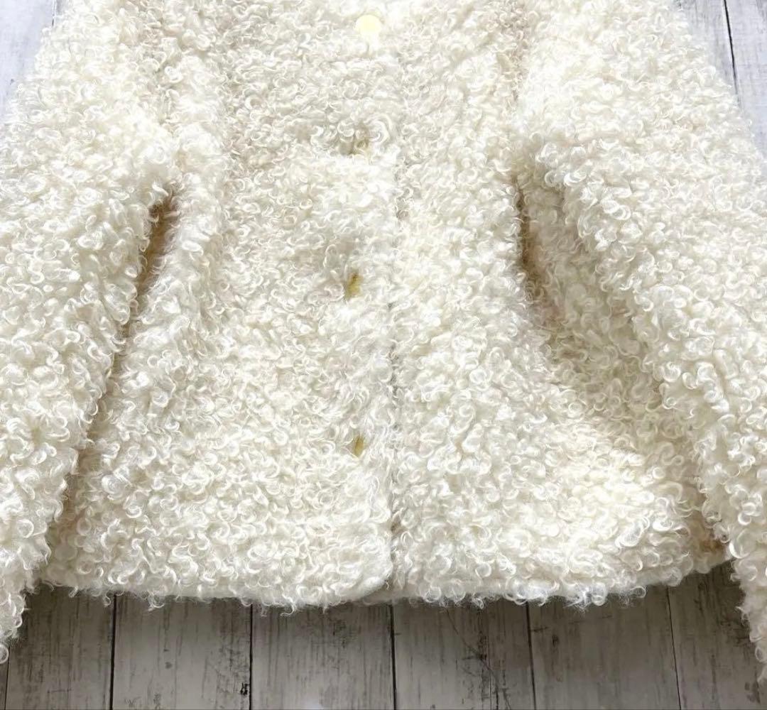 CADUNE カデュネ ボアジャン ボアコート 金ボタン 38 - メルカリ