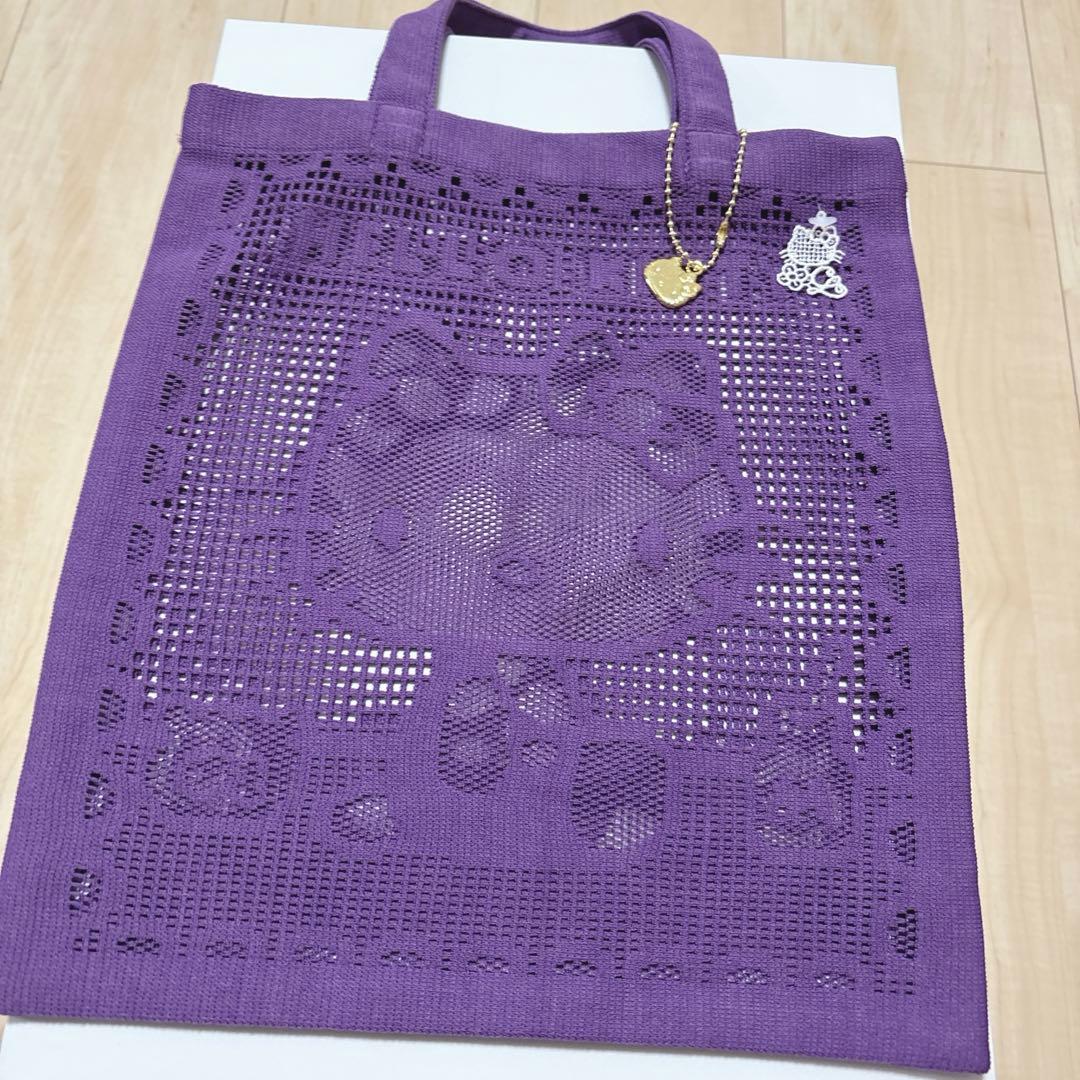 レア 近沢レース店 ハローキティ エコバッグ 推しカラー 紫 パープル