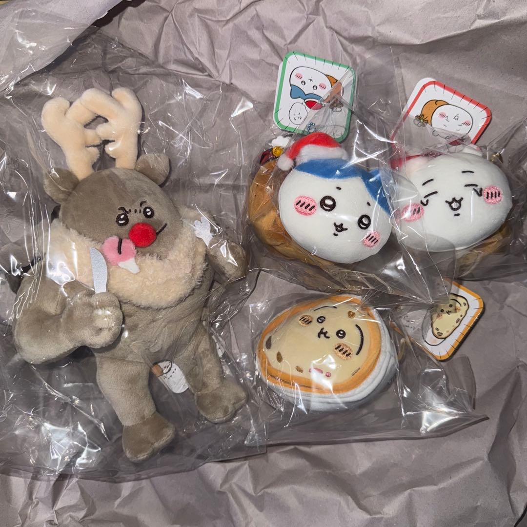 ちいかわ トナカイ ぬいぐるみ シュトーレン チキン マスコット 4種