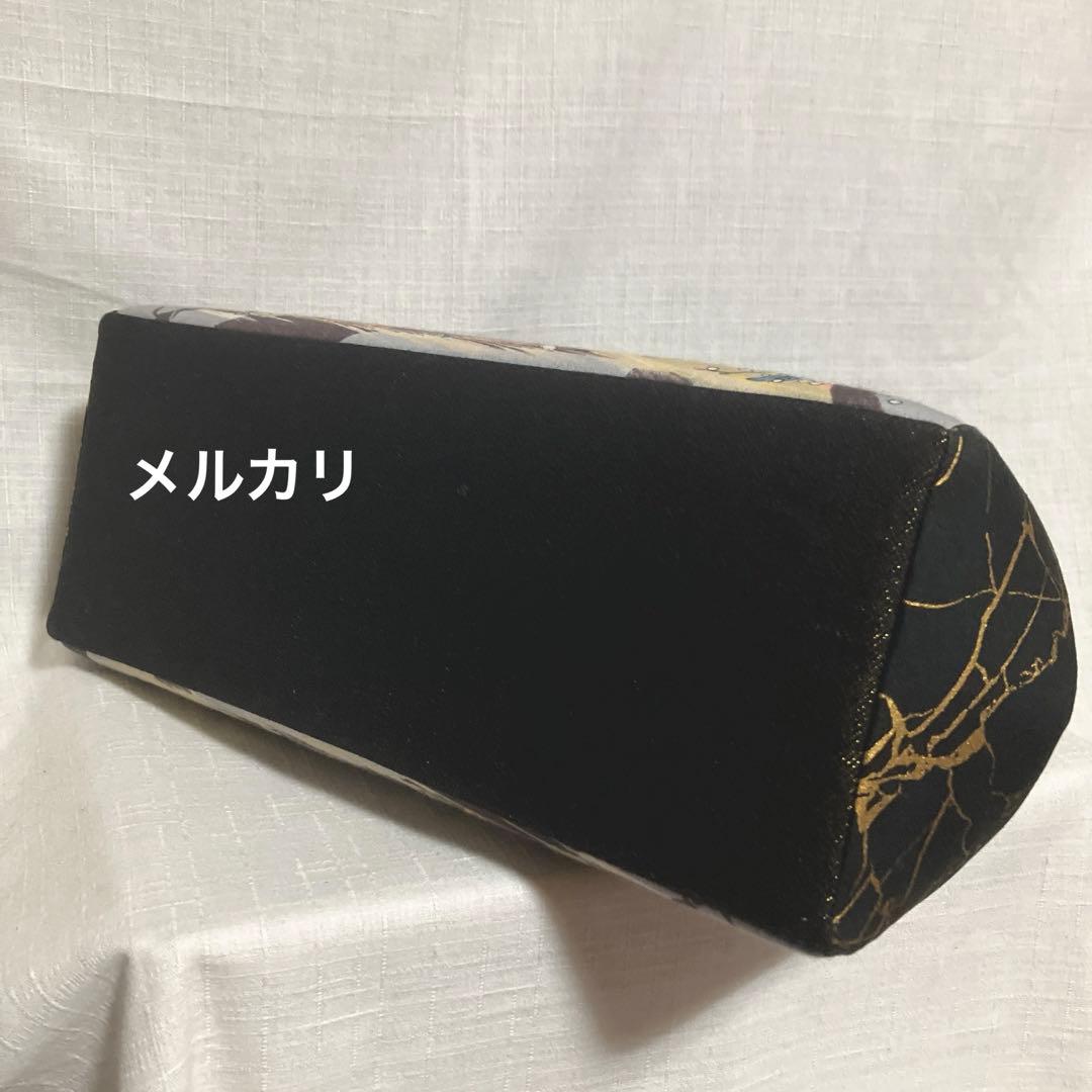 ガシャ髑髏 がま口バッグ ハンドメイド あおりバッグ 和柄 浮世絵