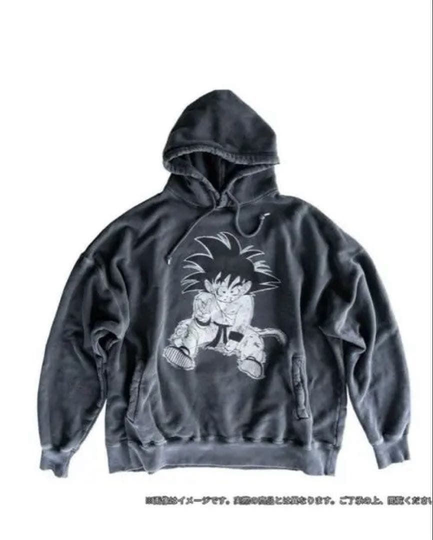 新品未使用】 ドラゴンボール 40周年 ダメージパーカー ダイマツリ