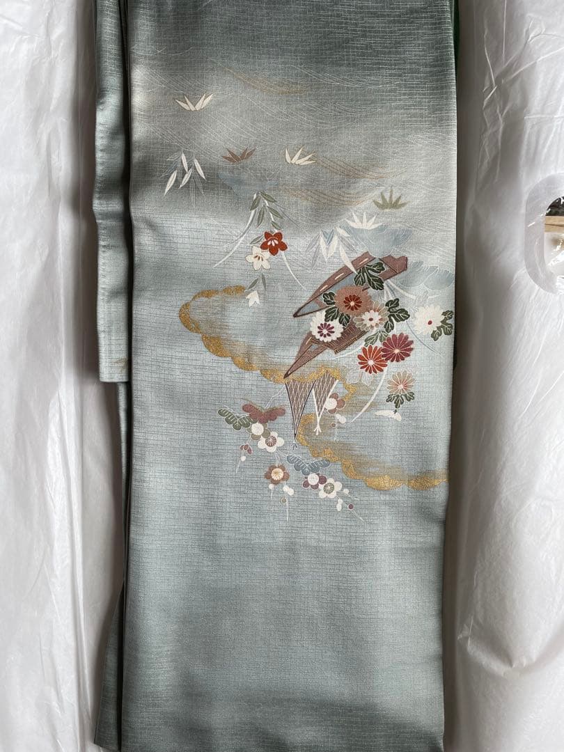 期間限定お値下げ！ クリーニング済み 正絹 訪問着 帯一式 - メルカリ